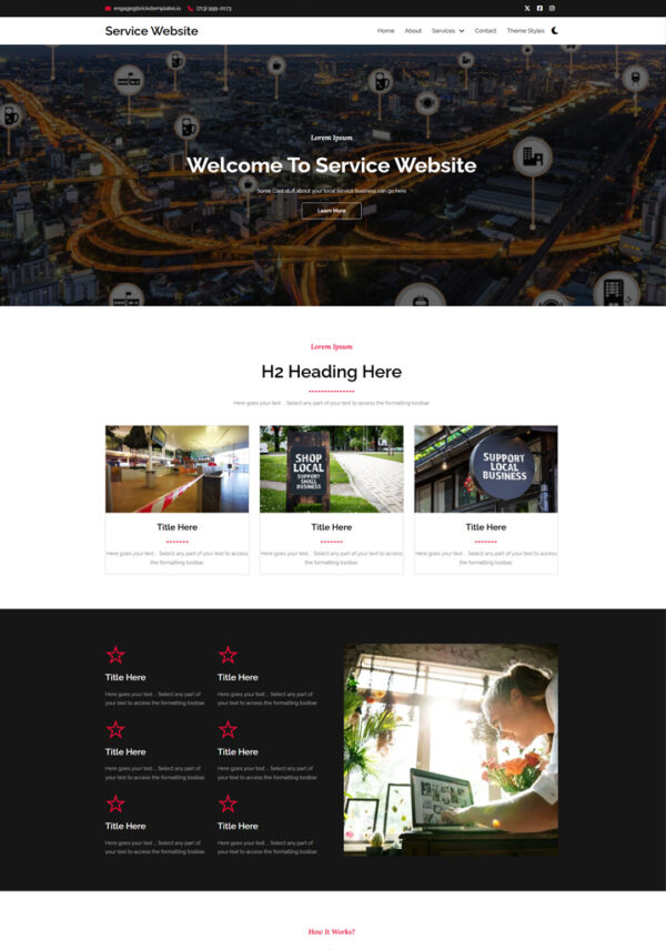 Service Website Template